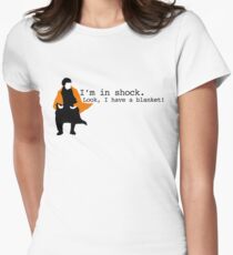 Sherlock Shock Blanket Women's Fitted T-Shirt