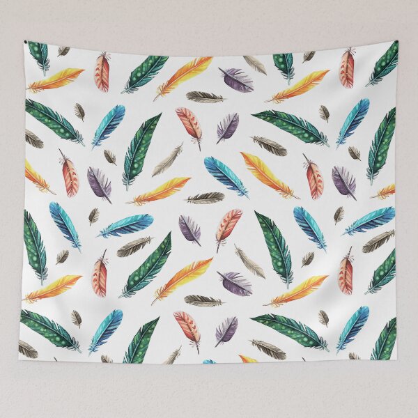 Item preview, colorful feathers designed and sold by Julia Klein.
