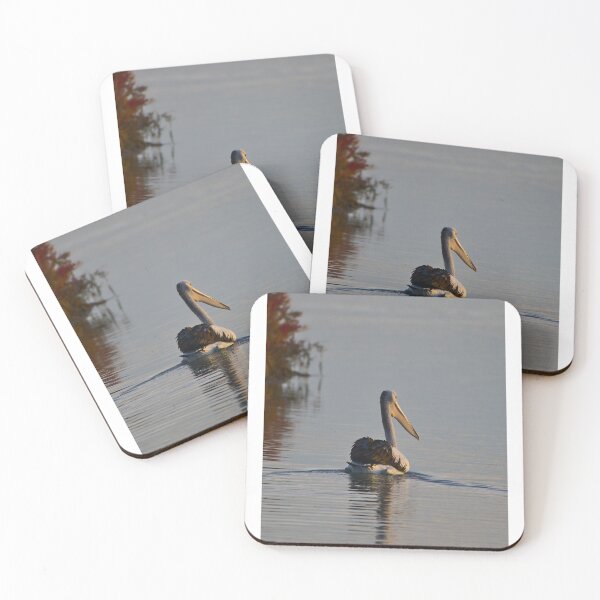 Item preview, Pelicans - A Pelican Bird On The Lake At Sunrise - Portrait designed and sold by Jason Gilbert.