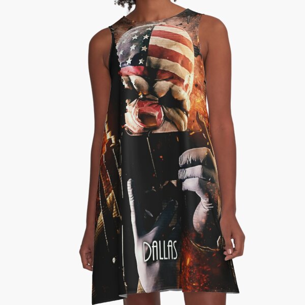 payday the heist, Dallas' A-Line Dress for Sale by SyanArt