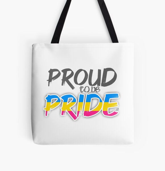 #proudtobepride #pridemonth2020 | Pansexual Flag All Over Print Tote Bag