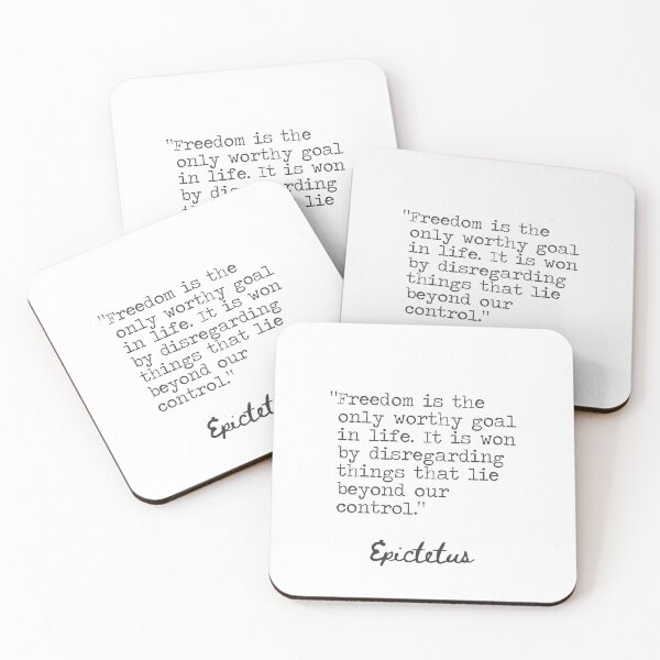 Item preview, Epictetus. Freedom is a worthy goal in life. designed and sold by Ariana Mila -  Awesome quotes.