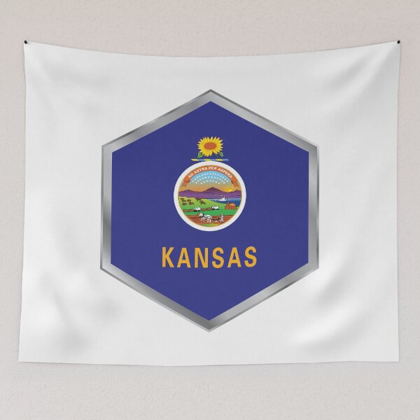 Item preview, Kansas Metal Flag designed and sold by mattpanta.