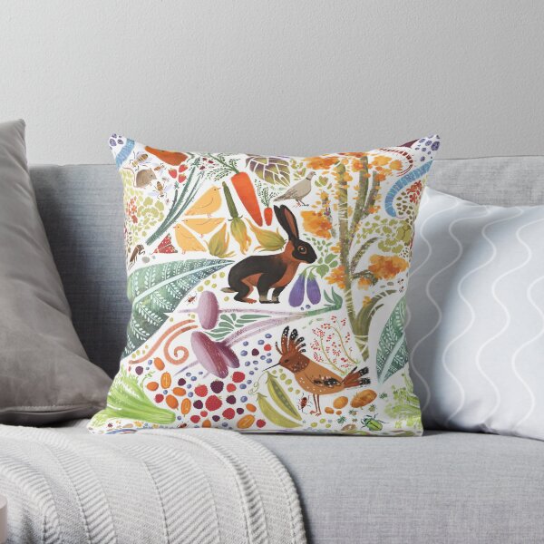 Vegetable Garden Party Throw Pillow