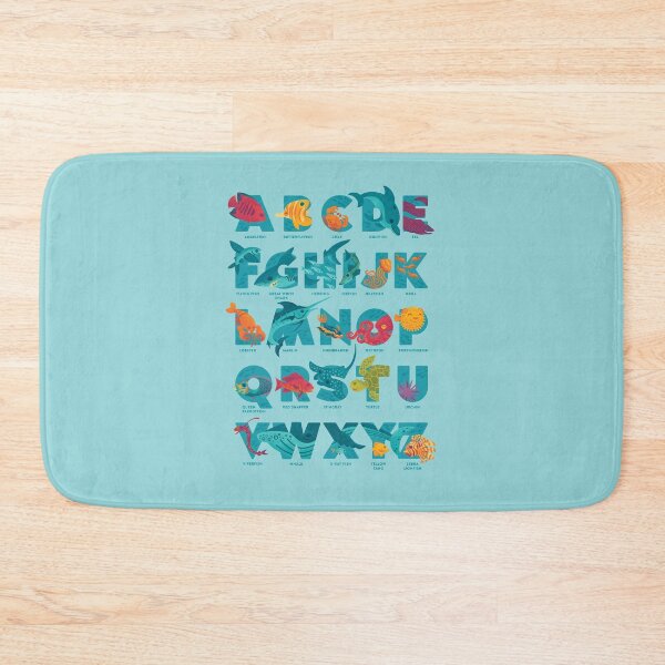 Item preview, Aqualphabet : Cyan (labelled) designed and sold by Wayne Minnis.