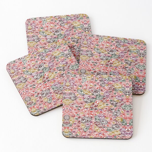 Item preview, COLORFUL SWIRLS ,CIRCLES Abstract Geometric Japanese Pattern designed and sold by BulganLumini.