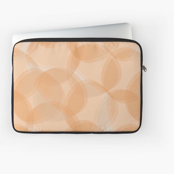 Abstract Bubbles in orange colours Laptop Sleeve