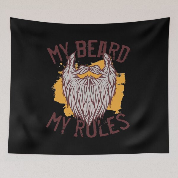 Item preview, My Beard My Rules Barber Vintage Barbershop Retro Illustration designed and sold by MemphisCenter.