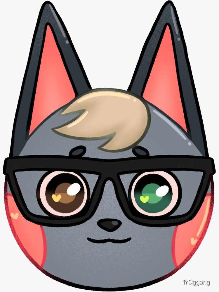 Download "Raymond Animal Crossing" Sticker by fr0ggang | Redbubble