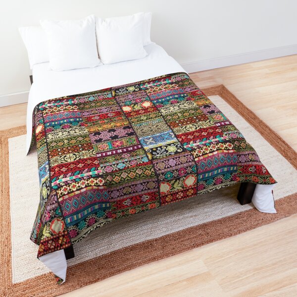 Tribal Bedding or Comforter Set Boho Bedding Set 114 Vintage Bohemian Bedding Mexican folk Duvet Cover