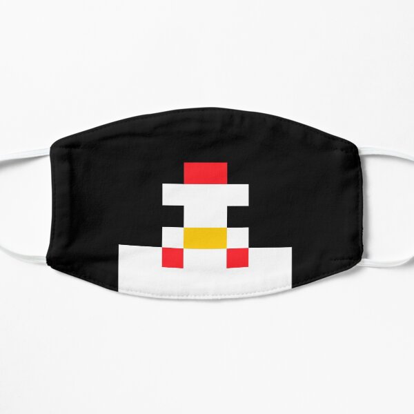 Pixel Chicken looking at you :O Flat Mask