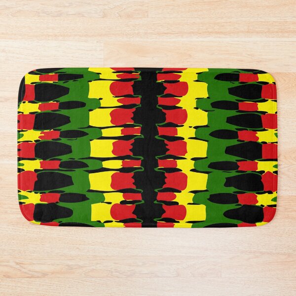 Rasta Tie Dye Stone Bath Mat