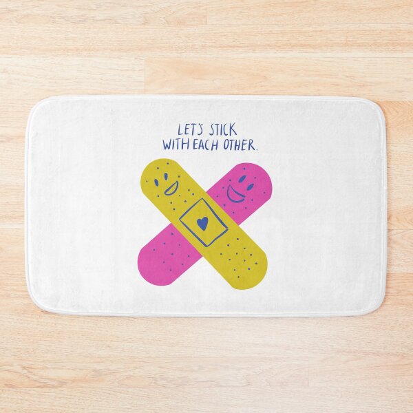 Item preview, Let's Stick With Each Other - Witty Valentines Love Puns designed and sold by ItsNikkiArts.