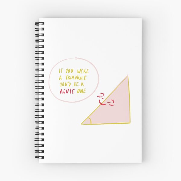 Item preview, If You Were A Triangle, You'd Be Acute One - Witty Valentines Love Puns designed and sold by ItsNikkiArts.