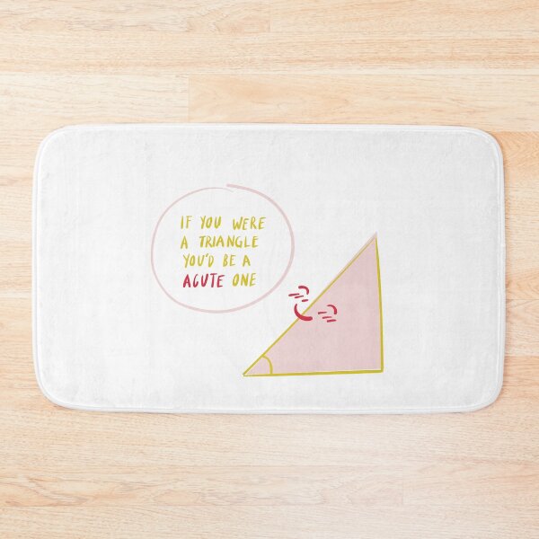 Item preview, If You Were A Triangle, You'd Be Acute One - Witty Valentines Love Puns designed and sold by ItsNikkiArts.