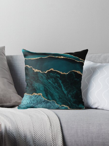 Item preview, Teal & Gold Agate Texture 02 designed and sold by Bridax.