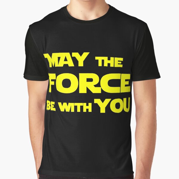 Vista previa del artículo con la obra «May The Force Be With You», diseñado y vendido por TopMask.