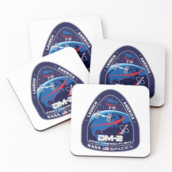 Item preview, Space X - First Crewed Flight - Patch (Launch America - Nasa) designed and sold by thibaultinc.