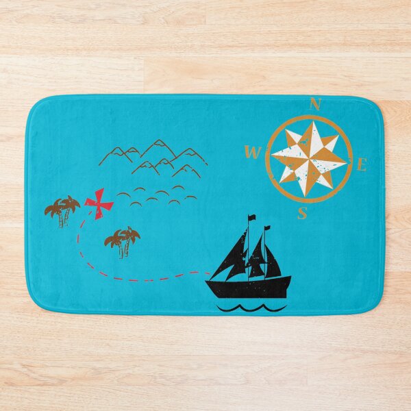 Item preview, Vintage Treasure Map with Distressed Texture designed and sold by Blok45.