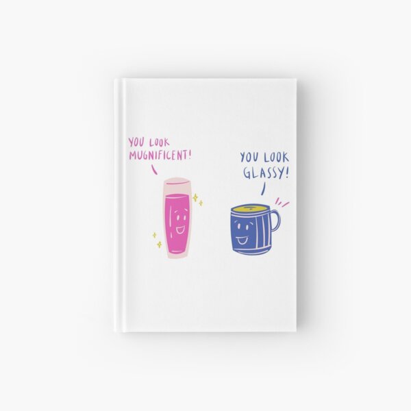 Item preview, You Look Mugnificent! You Look Glassy!  - Witty Valentines Love Puns designed and sold by ItsNikkiArts.