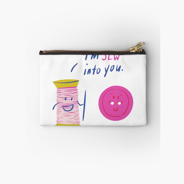 Item preview, I'm Sew Into You - Witty Valentines Love Puns designed and sold by ItsNikkiArts.