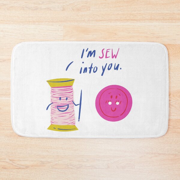 Item preview, I'm Sew Into You - Witty Valentines Love Puns designed and sold by ItsNikkiArts.