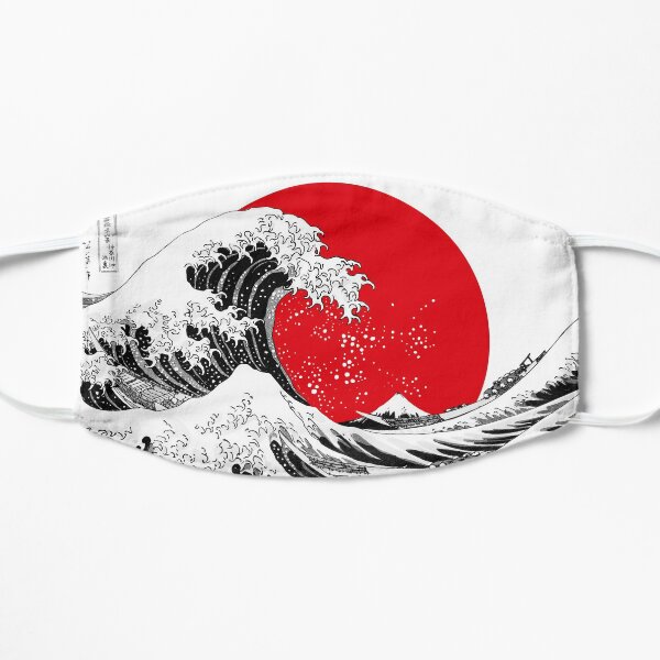 The Great Wave Off Kanagawa, Big Red Sun Flat Mask
