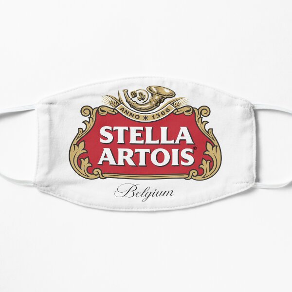 stella belgium artois anno Flat Mask