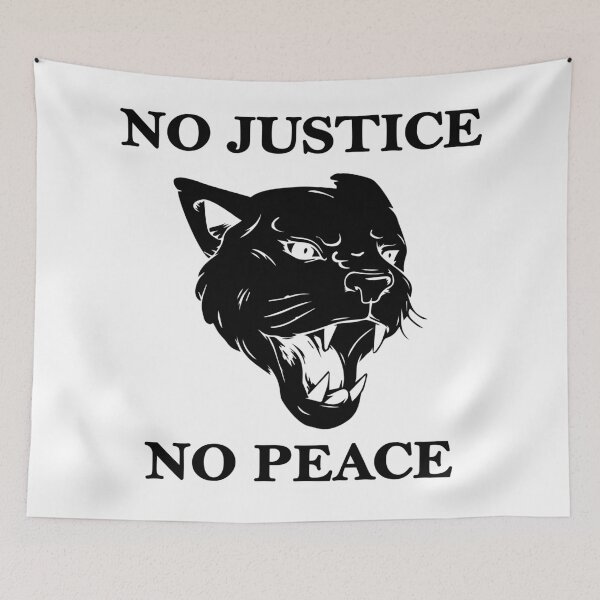 Item preview, No Justice No Peace Pantera Negra designed and sold by Fiends.