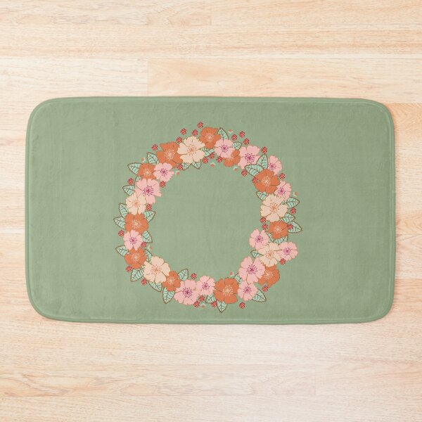 Item preview, dog roses flower wreath illustration designed and sold by rysunki-malunki.