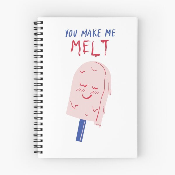 Item preview, You Make Me Melt - Witty Valentines Love Puns designed and sold by ItsNikkiArts.