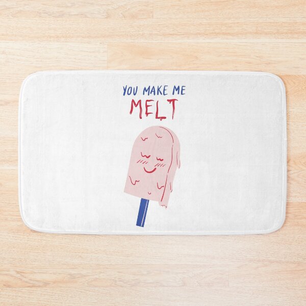 Item preview, You Make Me Melt - Witty Valentines Love Puns designed and sold by ItsNikkiArts.