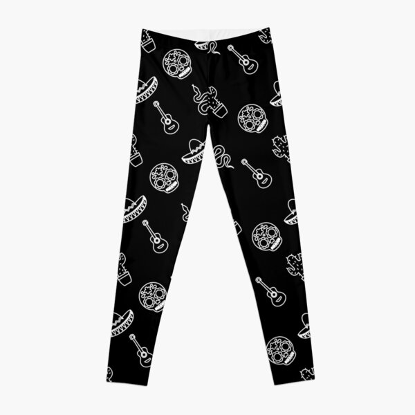 Black and White Flag Leggings