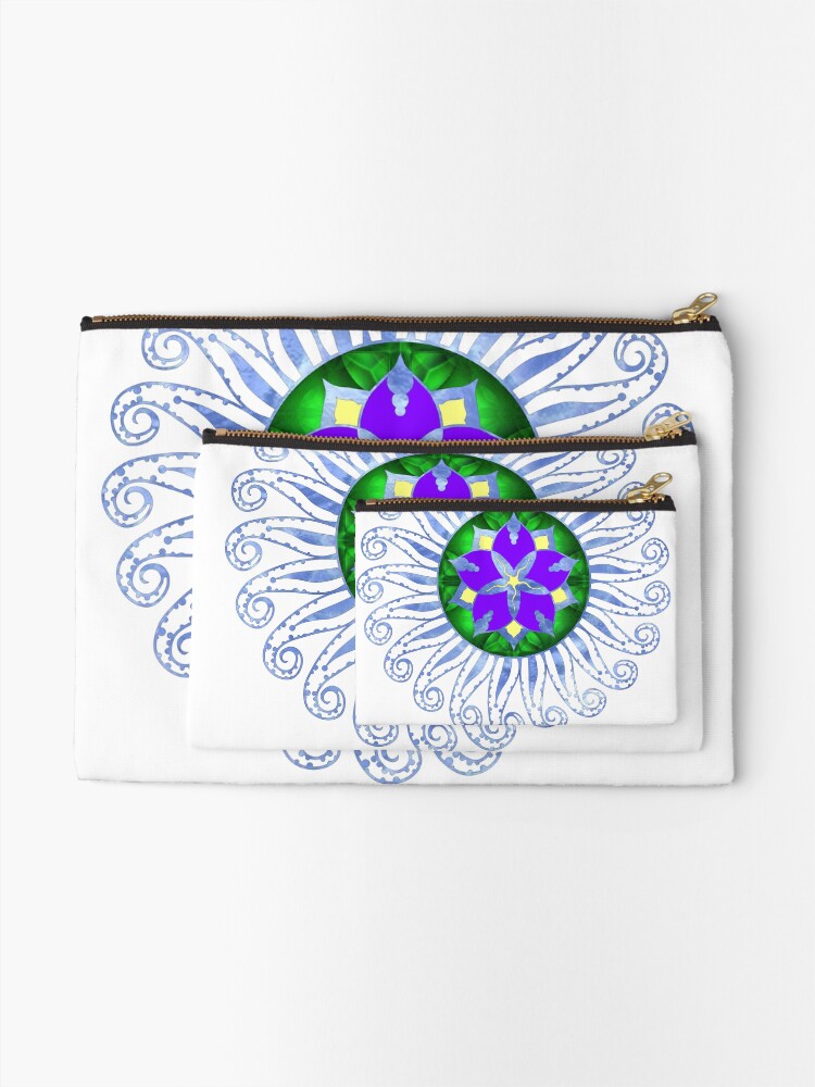 Alternate view of Mandala Zipper Pouch