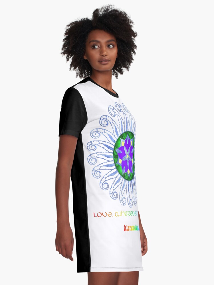 Alternate view of Mandala Graphic T-Shirt Dress