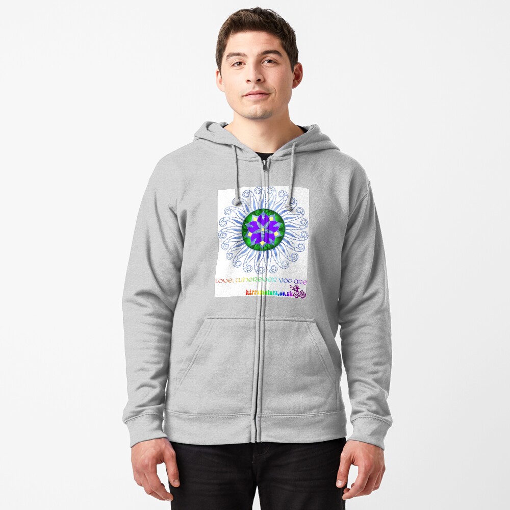 Mandala Zipped Hoodie