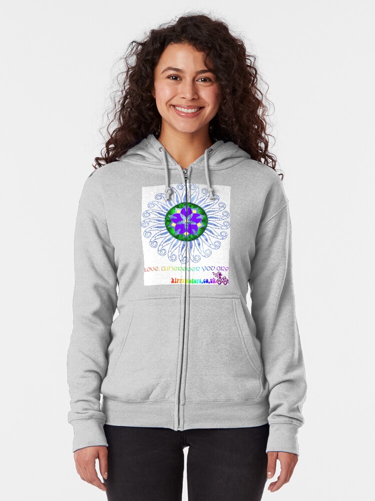 Alternate view of Mandala Zipped Hoodie