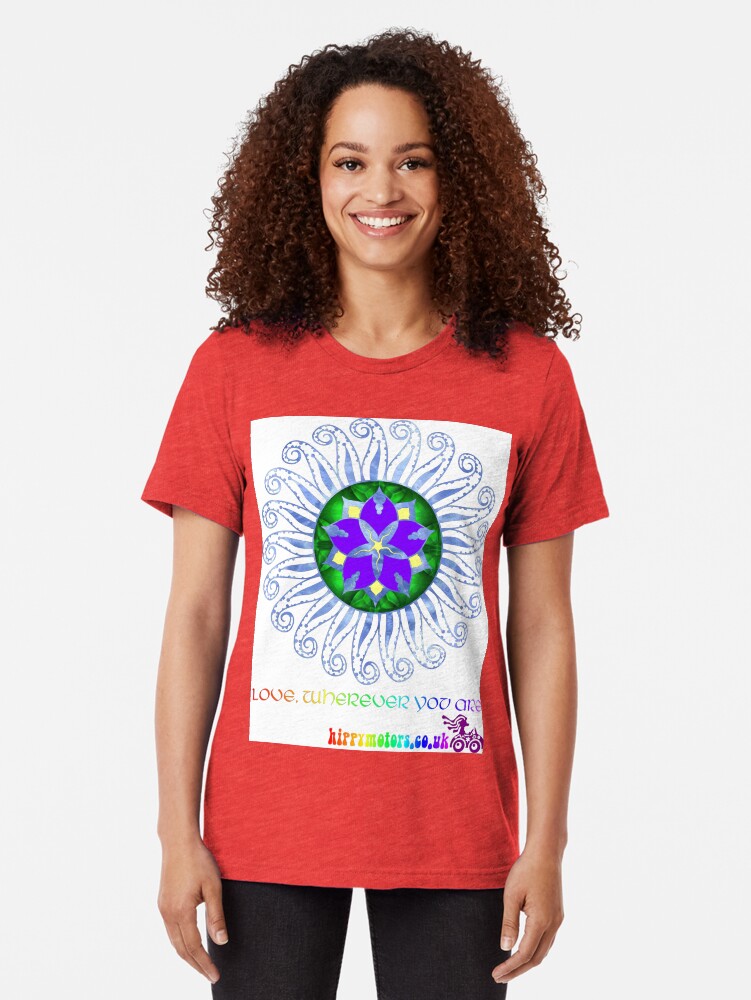 Alternate view of Mandala Tri-blend T-Shirt
