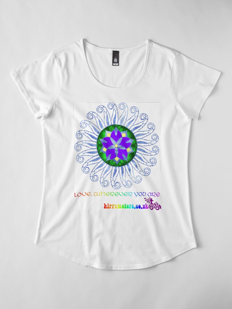 Alternate view of Mandala Premium Scoop T-Shirt