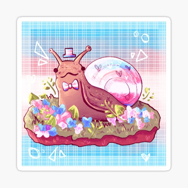 Item preview, Trans pride snail designed and sold by Melaphefon Art.