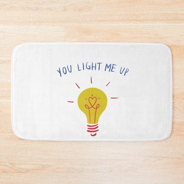 Item preview, You Light Me Up - Witty Valentines Love Puns designed and sold by ItsNikkiArts.