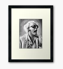 doc brown Framed Print