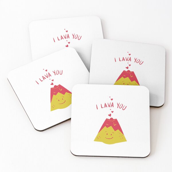 Item preview, I Lava You - Witty Valentines Love Puns designed and sold by ItsNikkiArts.