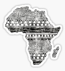 Patterned Map of Africa Sticker