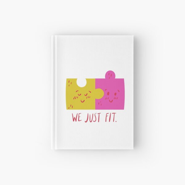 Item preview, We Just Fit - Witty Valentines Love Puns designed and sold by ItsNikkiArts.