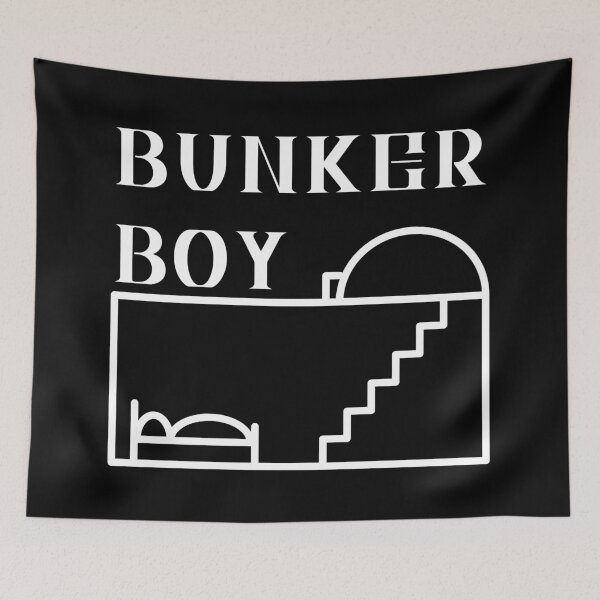 Item preview, Bunker boy hiding designed and sold by NerdySherds.