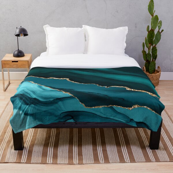 Item preview, Teal & Gold Agate Texture 12 designed and sold by Bridax.