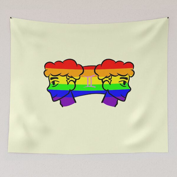 Item preview, Gemini LGBTQIA Pride (Version 6) designed and sold by TomeOfCartoons.