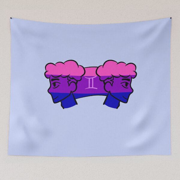 Item preview, Gemini Bisexual Pride (Version 6) designed and sold by TomeOfCartoons.