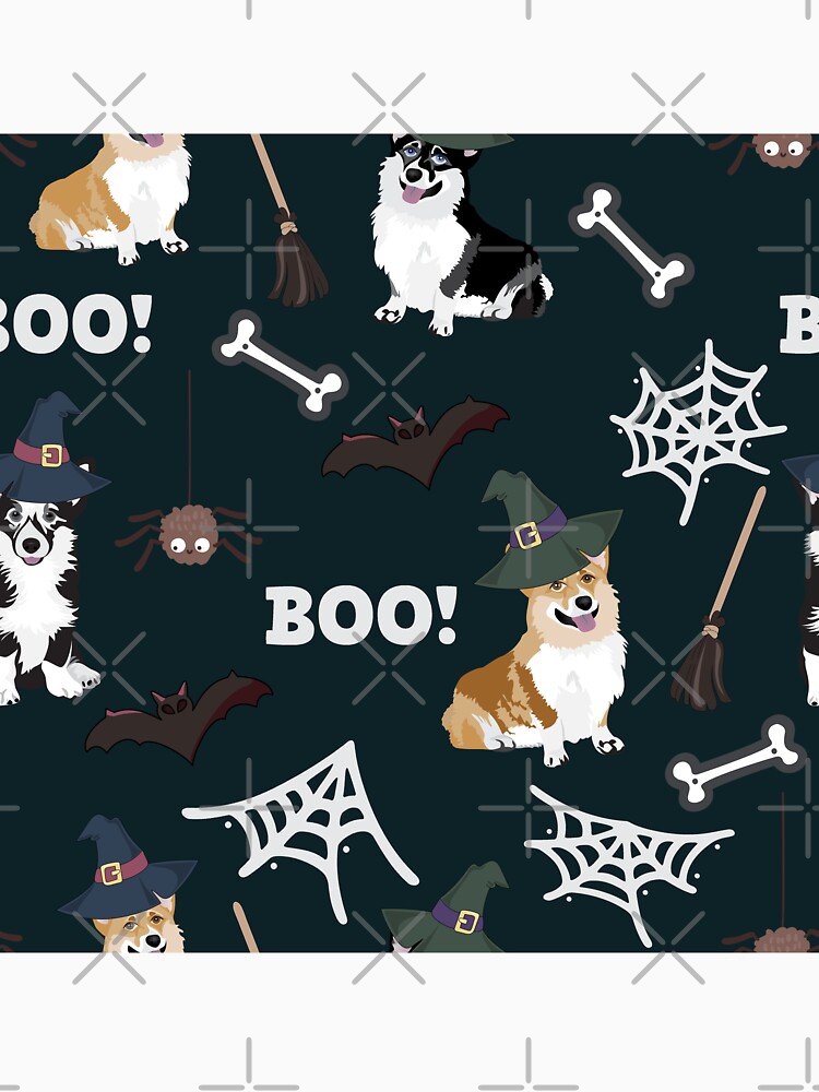 Corgis Celebrate Halloween - BOOOOO by Corgiworld